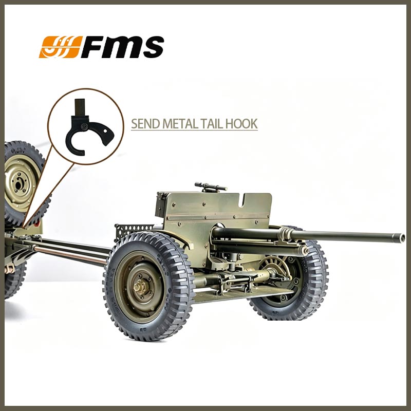 Rc Jeep Hobby - FMS 1/12 C1336 M3対戦車砲トレーラー ウィリスMB RCミリタリージープ用