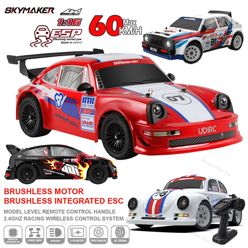 Rc Hobby Grade Cars - リモートコントロール付き高速車のおもちゃ,男の子用の車のおもちゃ,rcレース,高速,2.4g,ブラシレス, 4wd,1/16,ud1604,ud1603,ud1607,ud1608