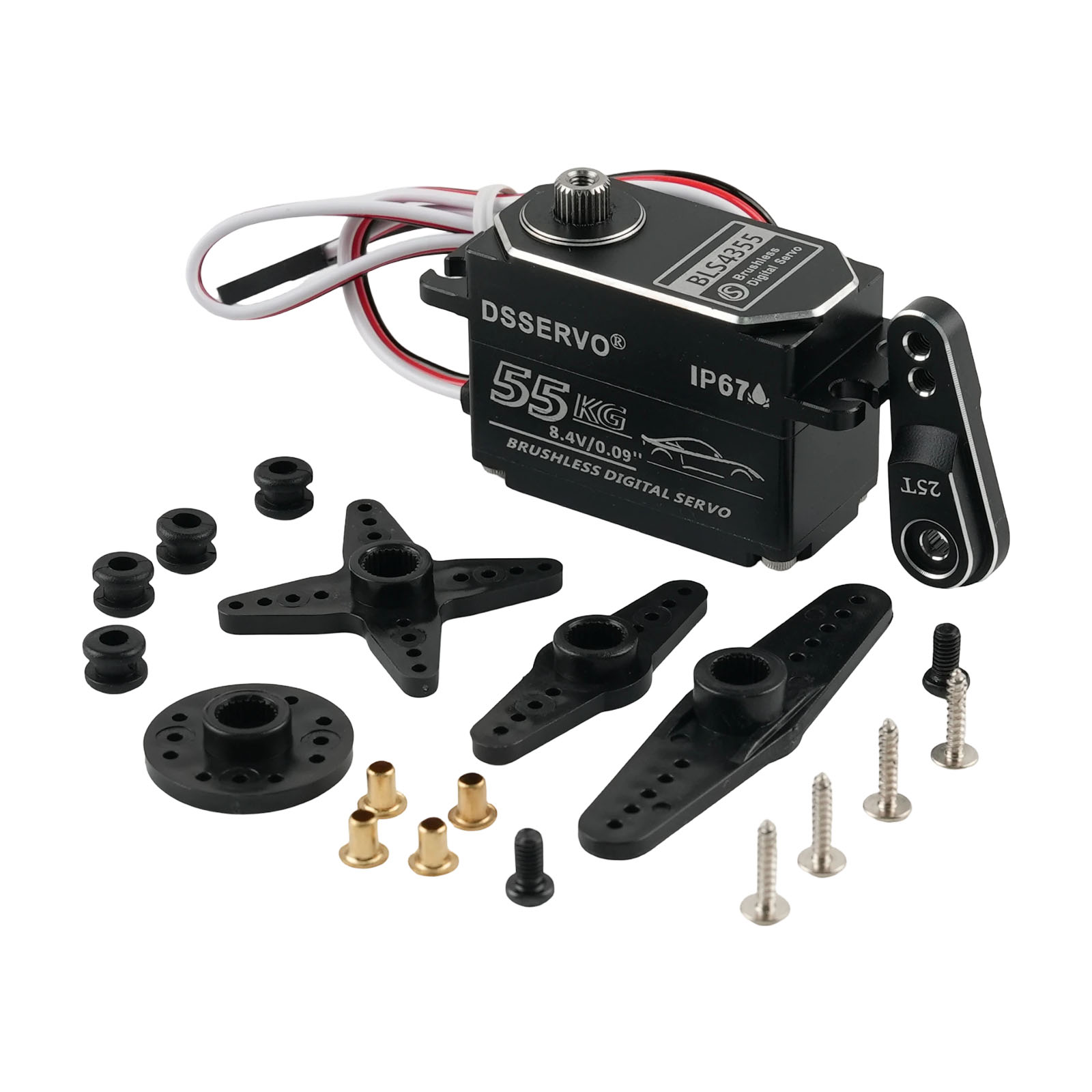 Dsservo BLS4355 55KG ロープロファイルオ - Rc Hobby Products のレビューと価格